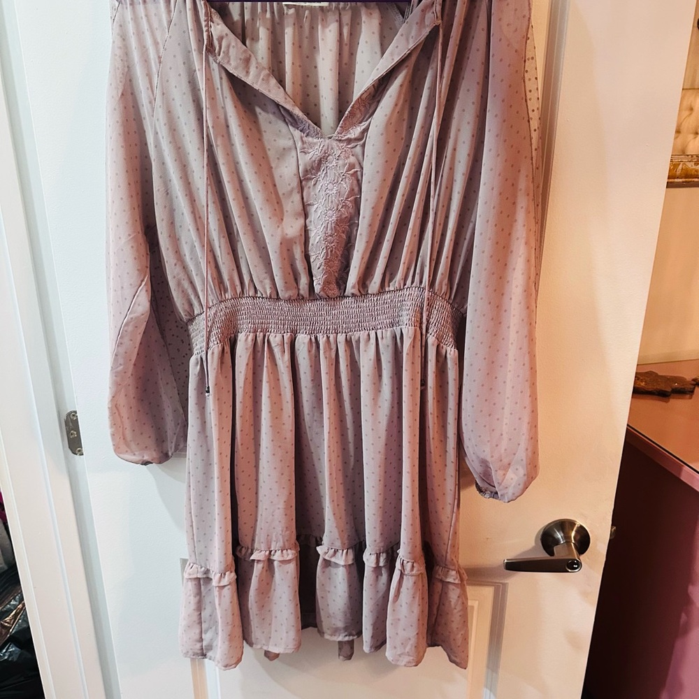 Boho Mauve Dress